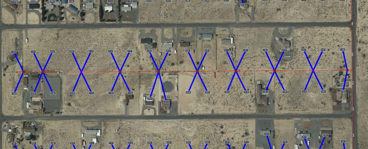 broadband fiber mapping of buildings and houses satellite view